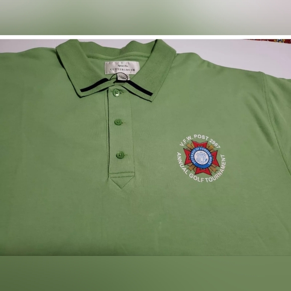 Cutter & Buck Mens Green Shirt XXL  100% Pima cotton - Picture 6 of 12